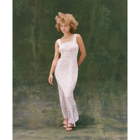 💕REALISATION PAR💕 The Dharma Dress ~ Baby Rose Floral Print XL NWOT - Picture 2 of 16